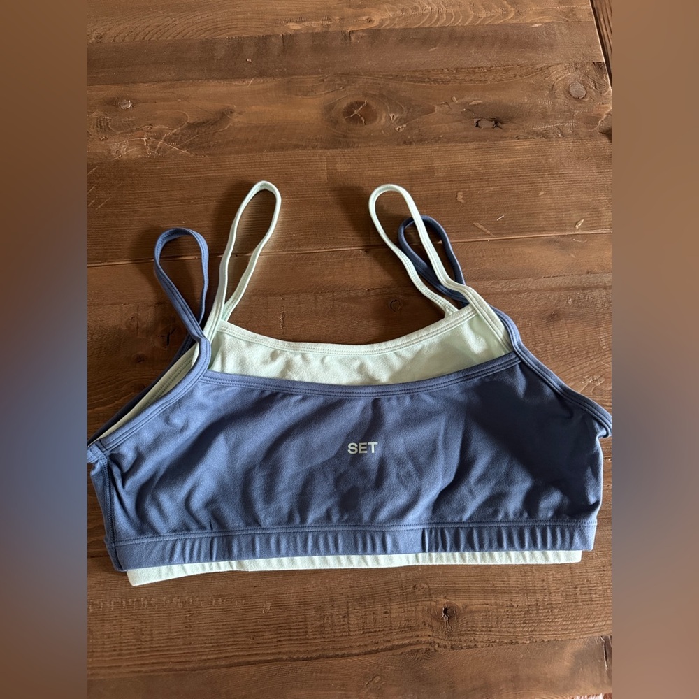 Set Active Cloud Training Crop Cami NWT - image 2